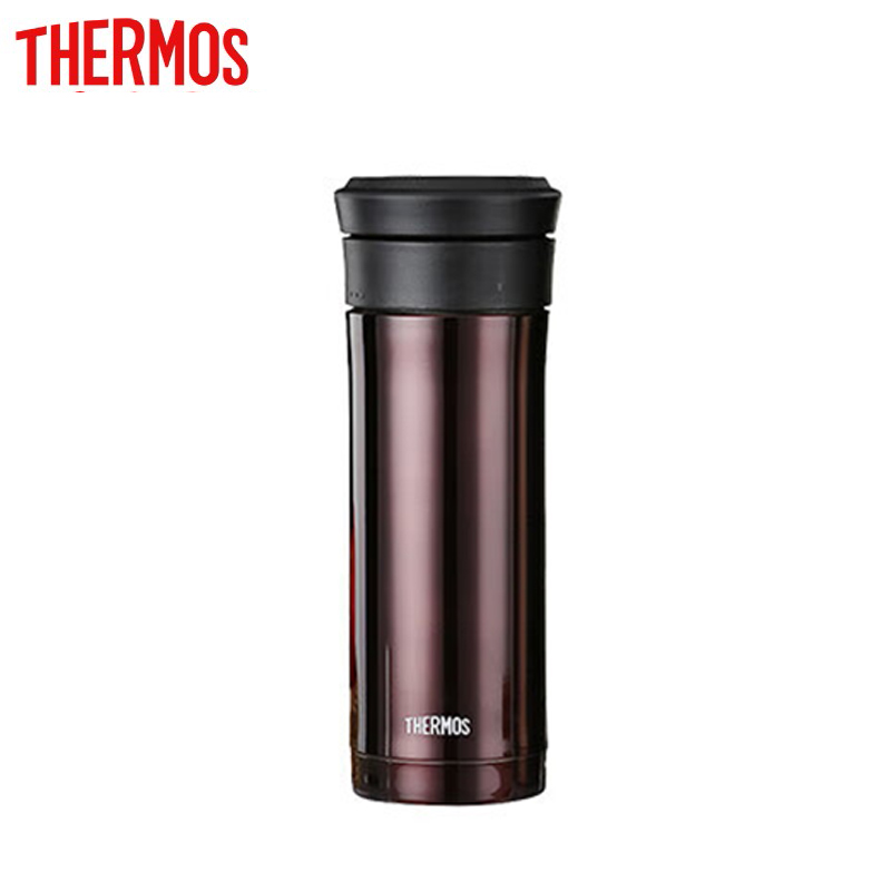 膳魔师（THERMOS） TCMK-350-SBK保温杯商务办公杯泡茶杯子 咖啡色350ml