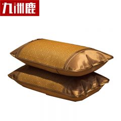 九洲鹿 鹿密藤席凉席空调席子双人三件套1.8米床密藤席-饼干花三件套180*200cm