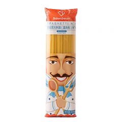 百钻直条形意大利面500g进口意粉意面条方便速食直条面 直条型意大利面500g