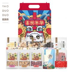 姚朵朵 香菇木耳银耳桂圆灰枣莲子核桃枸杞粉丝花生 喜悦年华礼盒2748g