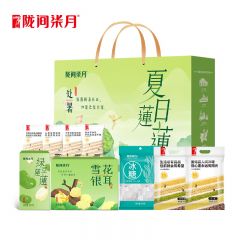 陇间柒月 绿豆莲子银耳冰糖小米玉米糁五谷杂粮粥料煮汤食材 粮油礼包节日福利伴手礼盒 夏日莲莲处暑1.54kg