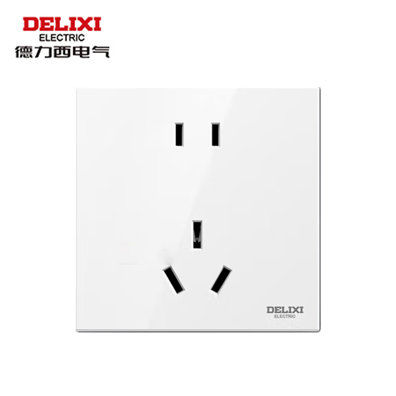 德力西电气 86型 五孔插座/墙插 10A+16A CD100