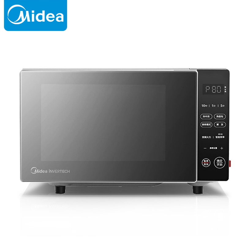 美的（Midea） PC20B3家用多功能微波炉微烤一体机智能解冻大平板均匀加热黑色20升