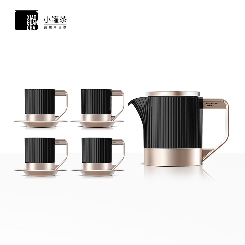 小罐茶 茶具骨瓷整套茶具泡茶杯子高端茶具礼盒装送人杯子黑色410ml