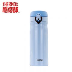 膳魔师（THERMOS） 保温杯不锈钢保温杯家用简约水杯男女杯子400ml TCMB-400 蓝色 SAX