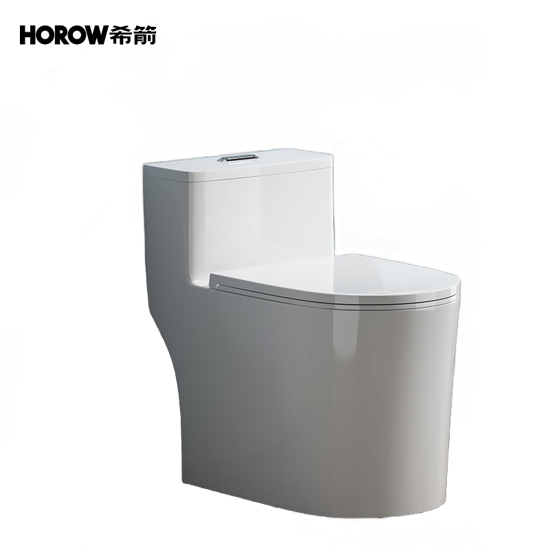 希箭 矮水箱脲醛盖板无唇设计普通大冲力虹吸式坐便器 C32 300坑距（不含安装）