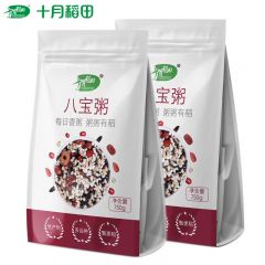 十月稻田 八宝粥750g*2袋 东北五谷杂粮粗粮小包装熬粥易煮易熟清香