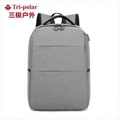 三极户外（Tri-polar） TP2050韩版旅行包简约时尚电脑包双肩旅行包休闲女学生书包灰色
