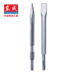 东成 镐钎镐头26电锤 0810扁凿电动工具附件 17*280mm长六角尖凿
