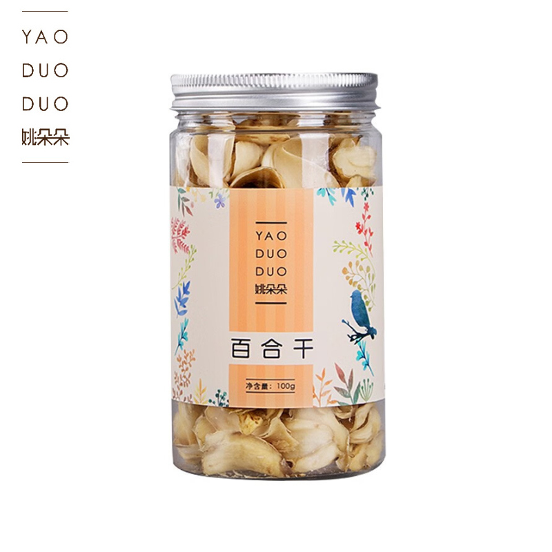姚朵朵 龙山百合银耳莲子羹煲汤配料 百合干100g