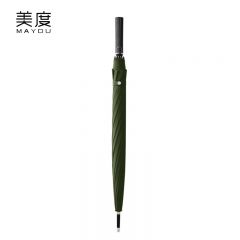 美度（MAYDU） M1155长柄加大12骨防风自动雨伞长柄伞双人雨伞加固晴雨伞墨绿色