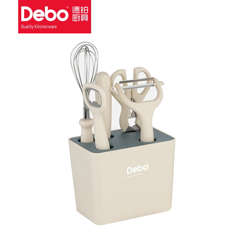 德铂（Debo） 康威刀具水果刀打蛋器剪刀开瓶器削皮刀家用厨房工具套装DEP-866一套