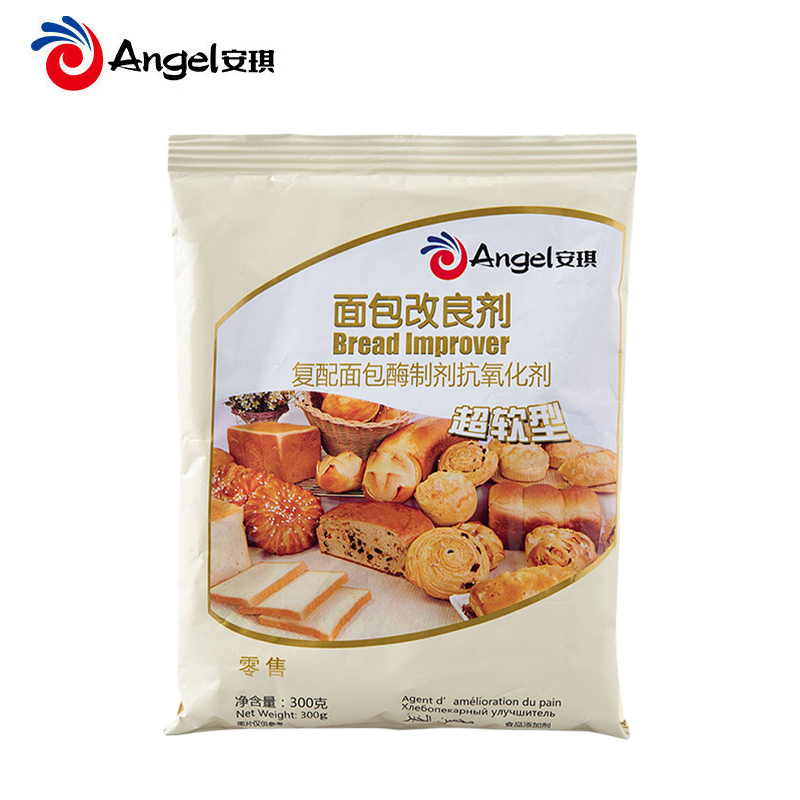 安琪（Angel） 面包改良剂酵母伴侣家用做吐司片面包欧包烘焙材料食品专用膨松剂 超软型300g
