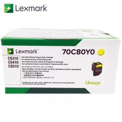 利盟（Lexmark）70C80Y0黄色粉盒 (适用CS/310/410/510dn机型) 约1000页