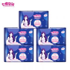 七度空间  优雅丝柔姨妈巾超长夜用338mm×8片*30包透气姨妈巾亲肤舒适防侧漏