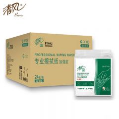 清风 专业擦拭纸加强型 3层60张24包