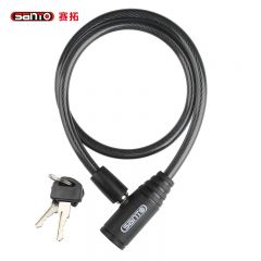 赛拓（SANTO）钢缆锁 8*650mm 防盗 自行车锁 0549