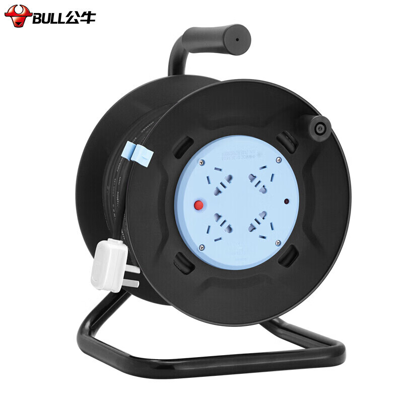 公牛（BULL） GN-8030(S)无线纸箱装黑色线盘移动电缆电线卷线盘无线盘线轴工程地拖绕线盘拖线盘（6392）