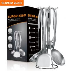 苏泊尔（SUPOR） T0908Q铲勺厨房不锈钢套装锅铲铲子汤勺漏勺刨皮刀钢铲烹饪工具组合
