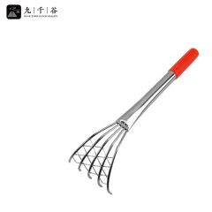 九千谷赶海工具套装 海边挖蛤蜊神器儿童装备挖沙 带网蛤蜊耙40cm 1533