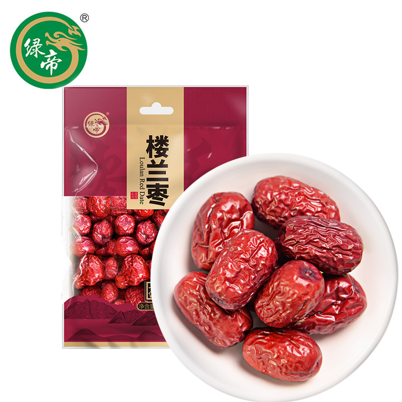 绿帝 大红枣干果零食楼兰红枣新疆特产甜汤泡茶原料 楼兰枣280g