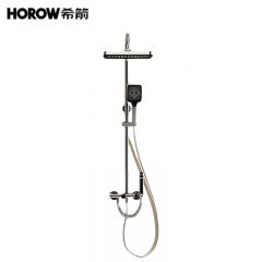 希箭 铬色恒温花洒套装 暮雨J系列0430D四档 套