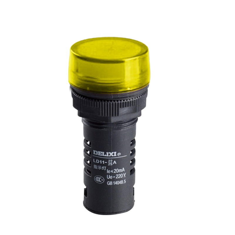 德力西电气（DELIXI ELECTRIC） 指示灯；LD11-22A AC.DC 24V 黄