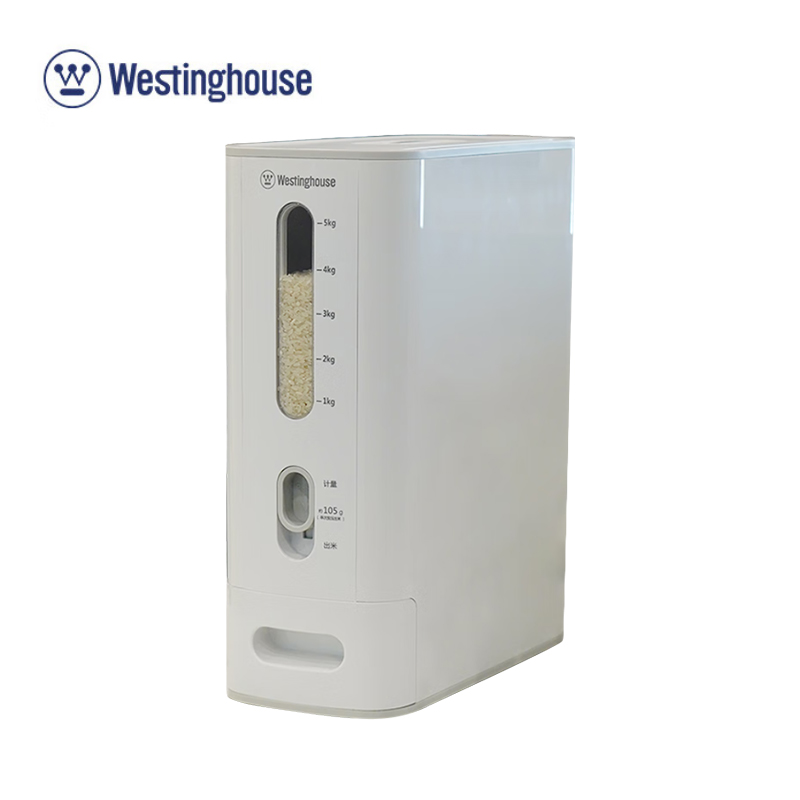 西屋（Westinghouse） WMT061 米桶储米箱米缸米盒米罐乳白色 6kg防潮