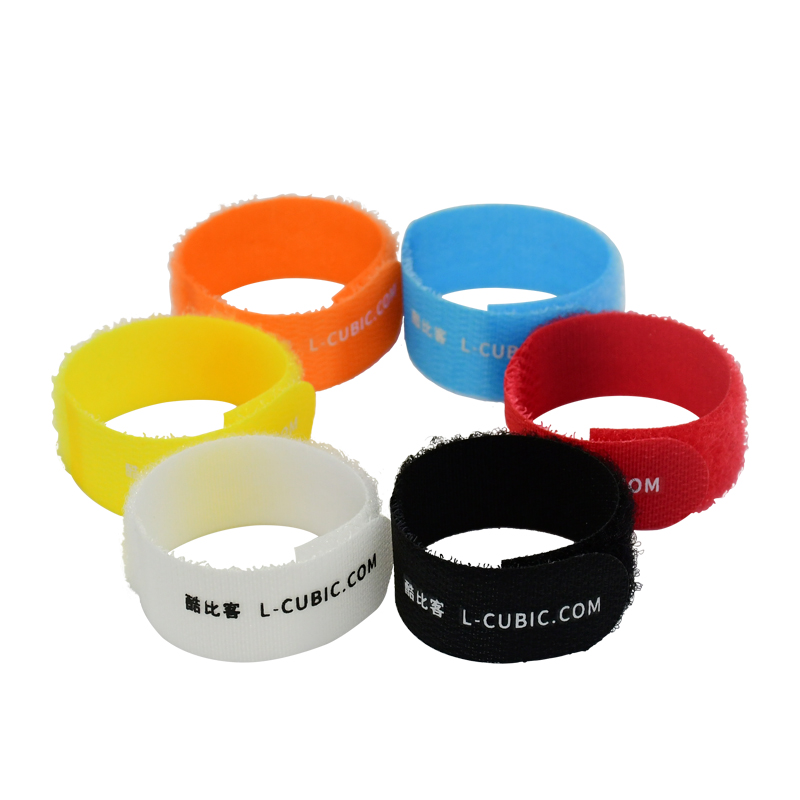 酷比客（L-CUBIC）电脑扎线带/捆/绑/理/束线带 魔术贴 整理带 理线器 20*145mm 6色/袋 LCOM601 彩色