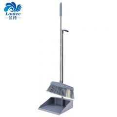 兰诗 软毛扫把梳齿簸箕刮毛不沾发组合扫帚垃圾铲套装0546 颜色随机
