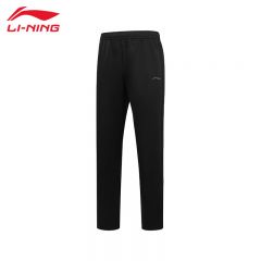 李宁（LI-NING） 舒适保暖男款厚款直筒卫裤 AKLT987-1黑色XL