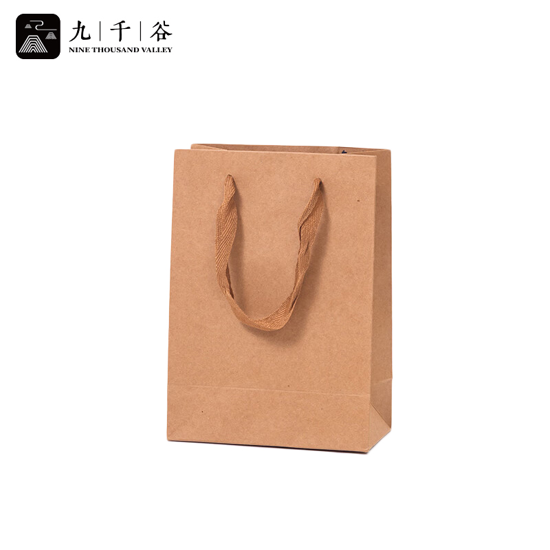 九千谷 牛皮纸包装袋生日礼物手提袋教师节情人节礼品袋子小号10只装3025