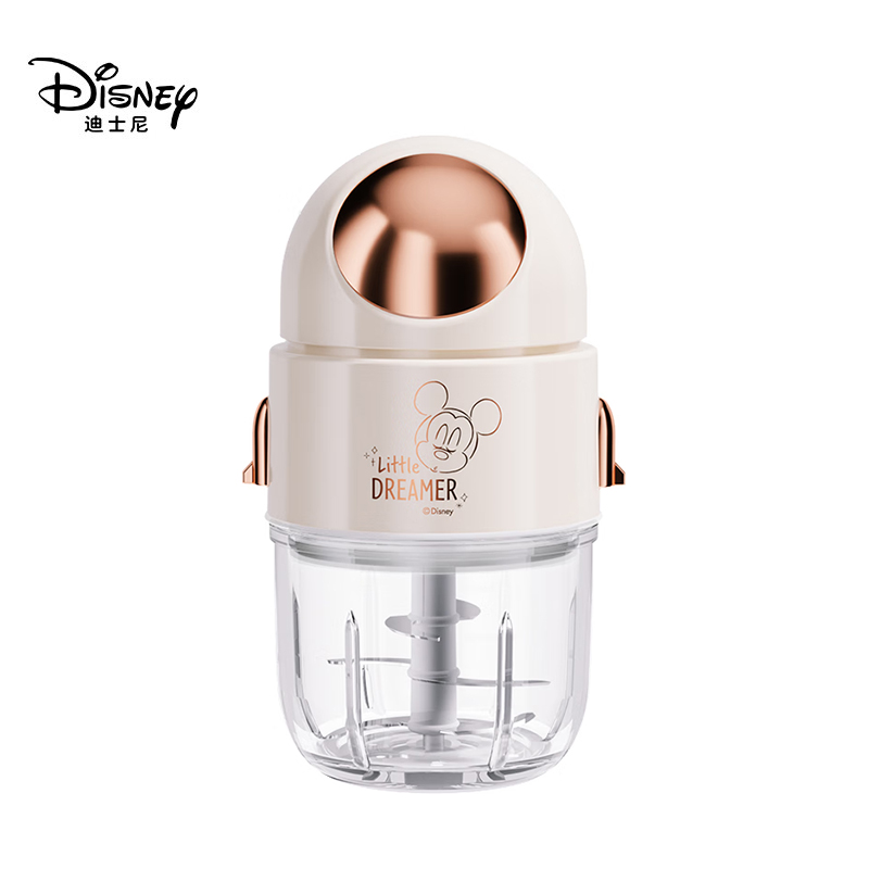 迪士尼(DISNEY)  婴儿辅食机 小型多功能搅拌机宝宝料理机 家用迷你高硼硅玻璃 DS-0313LL（米奇白）