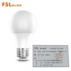 佛山照明（FSL）A70球泡 220V15W 65K E27 沐光系列 50*1