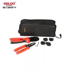 德力西电气（DELIXI ELECTRIC）压线钳 端子钳 水晶头网线钳 剥线器 水晶头钳子 六件套剥线钳压线钳套装DHCXLYK03C