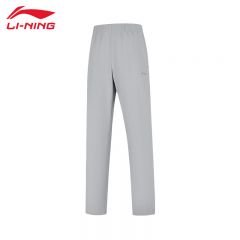李宁（LI-NING） AYKV656-4女士舒适透气运动长裤休闲裤吸湿排汗速干裤地质灰XS码