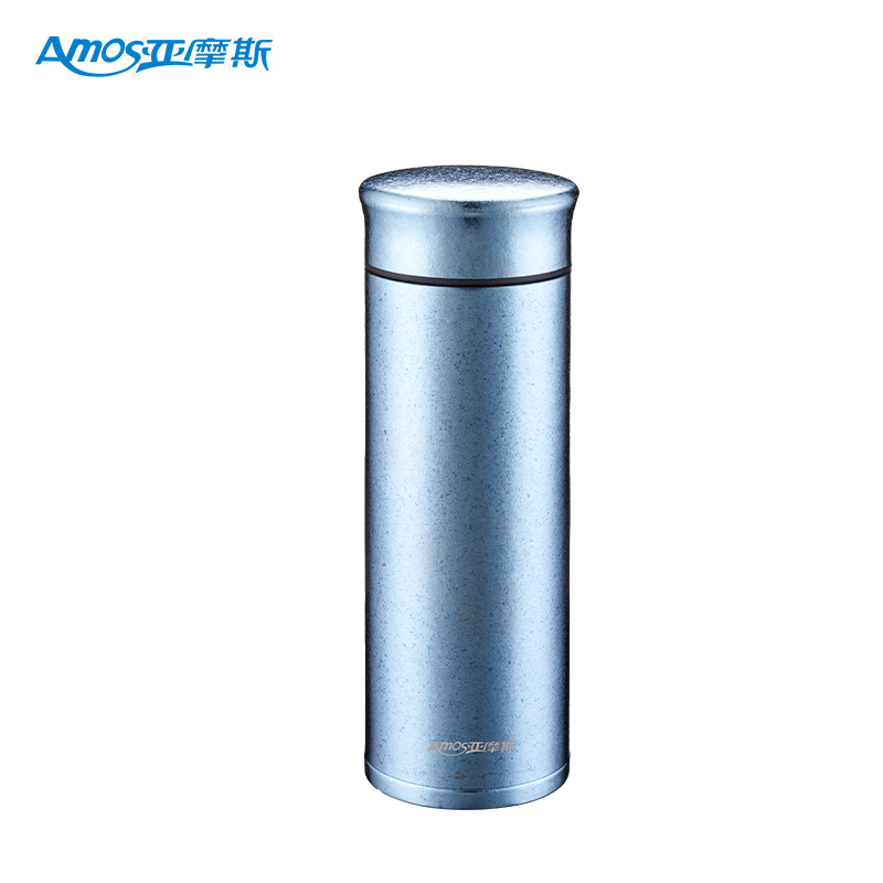 亚摩斯（AMOS） AS-TIBW400纯钛保温水杯钛保温杯钛直筒杯钛水杯商务家用户外杯