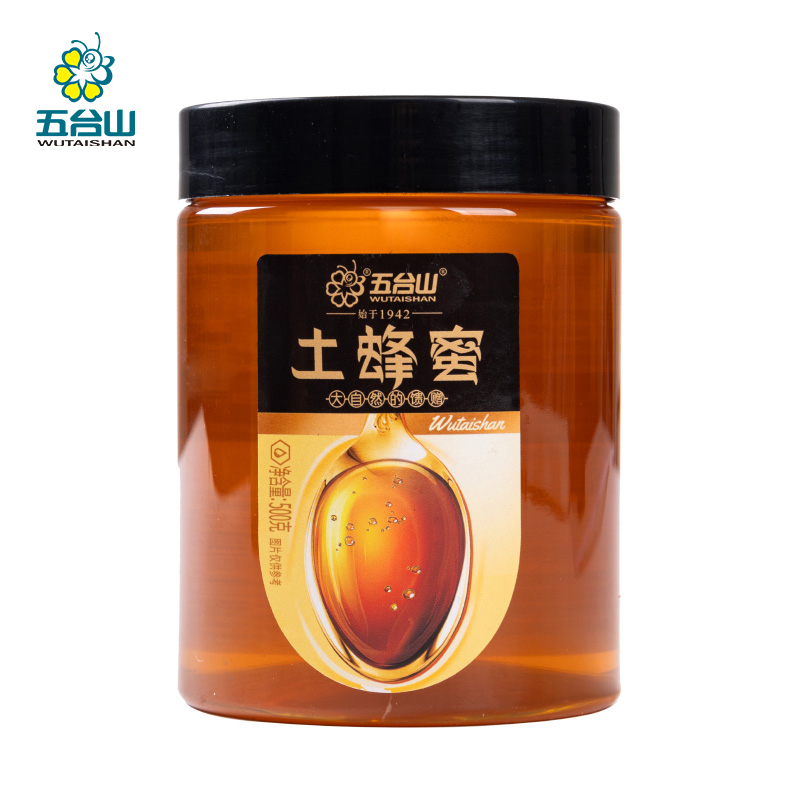 五台山 天然蜜源家庭装营养滋补食品冲饮烘焙食材佐餐蘸酱 土蜂蜜500g/罐