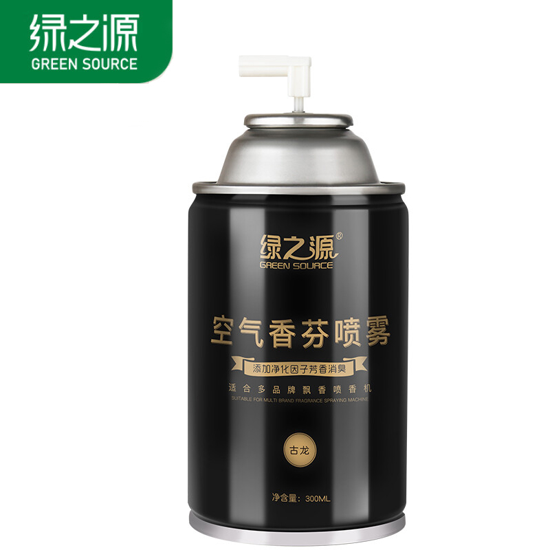 绿之源 空气香芬喷雾300ml古龙自动喷香机芳香剂补充装 清香剂卫生间香薰