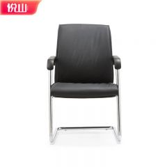 悦山 会议椅弓形椅子家用电脑椅简约职员办公椅 西皮570*550*980mm（坐深470mm,坐高480mm）