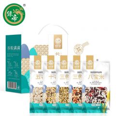 绿帝 杂粮礼盒七日粥 自然优谷黑五谷杂粮 谷粒满满礼盒2.4kg