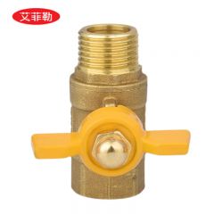 艾菲勒 DN15铜球阀内外丝阀门自来水管长柄蝴蝶柄阀门开关