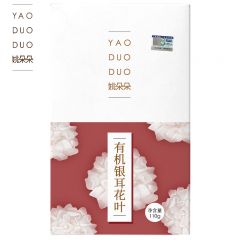 姚朵朵 银耳花免手撕丑耳白木耳糯耳羹煲汤食材山珍南北干货 有机银耳片110g