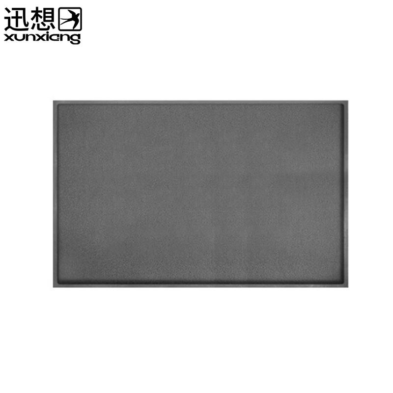 迅想 商用地垫门垫特厚大门口脚垫迎宾垫防滑垫丝圈入户门地垫进门脚垫灰色无字80*120cm9183