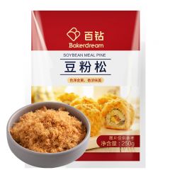 百钻 豆粉松250g 家用做寿司食材海苔紫菜包饭肉松小贝青团面包材料 烘焙原料