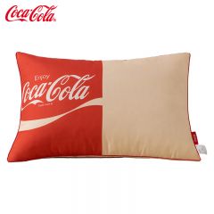可口可乐 千禧之乐 简约系列北欧风印花水洗棉立体枕 一对 48*74cm*2