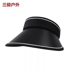 三极户外（Tri-polar） TP6459夏季可调节遮阳防晒帽黑色白条款