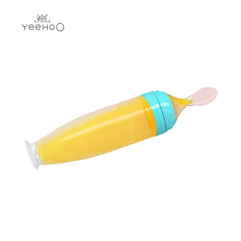 英氏（YEEHOO） C01A小米粒米糊勺120ml湖蓝色