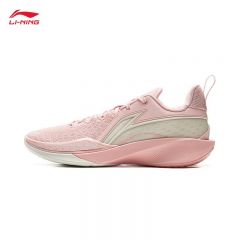 李宁（LI-NING） ABAV009-4男士篮球专业比赛鞋防滑耐磨高回弹糖霜粉/乳白色40码