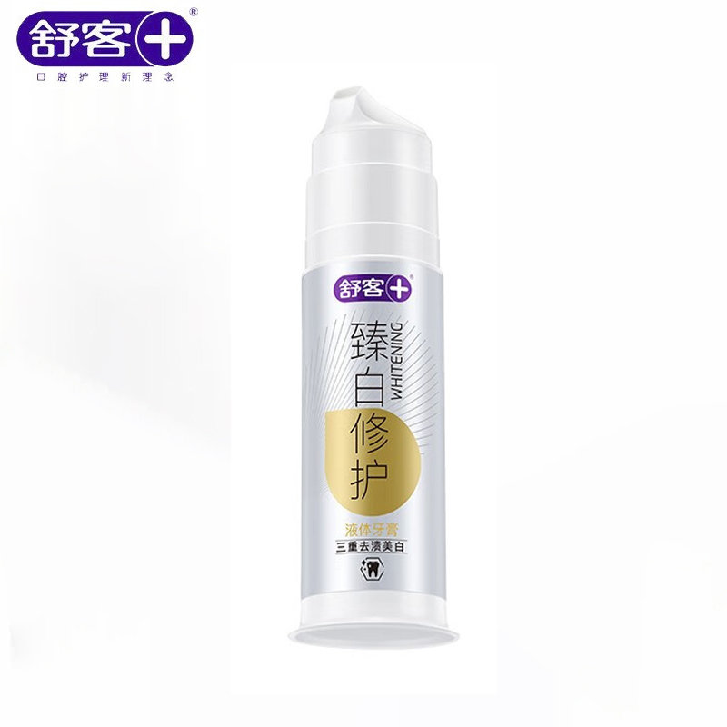 舒客  沁爽清新专业护龈洁齿强烈推荐 臻白修护液体牙膏100g